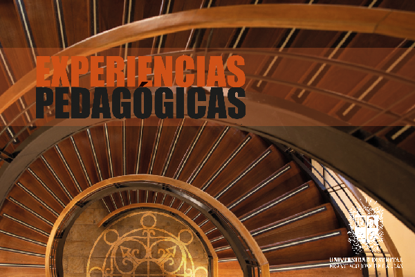 Escaleras en caracol de la Facultad de artes ASAB. Portada de la revista Experiencias Pedagógicas